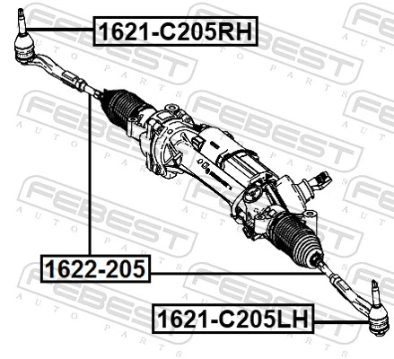 Inner Tie Rod 1622-205