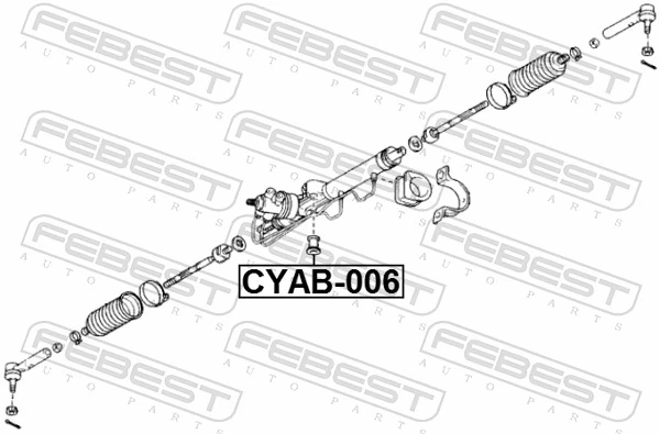 FEBEST CYAB-006 Mounting, steering gear