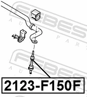 FEBEST 2123-F150F Link/Coupling Rod, stabiliser bar