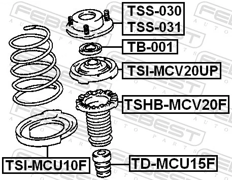 Suspension Strut Support Mount TSS-031