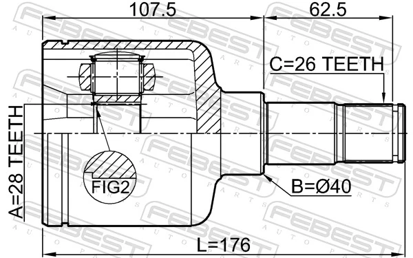 Joint Kit, drive shaft 2111-CA220LH