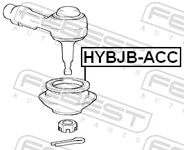 Repair Kit, tie rod end HYBJB-ACC