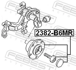 Wheel Hub 2382-B6MR