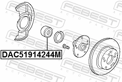 FEBEST DAC51914244M Wheel Bearing