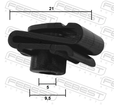 FEBEST 88570-196 Clip, trim/protection strip