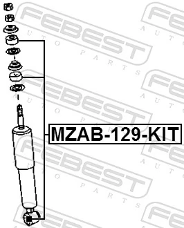 Mounting Kit, shock absorber MZAB-129-KIT
