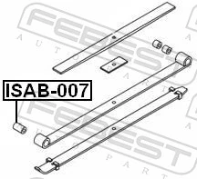 FEBEST ISAB-007 Bushing, leaf spring