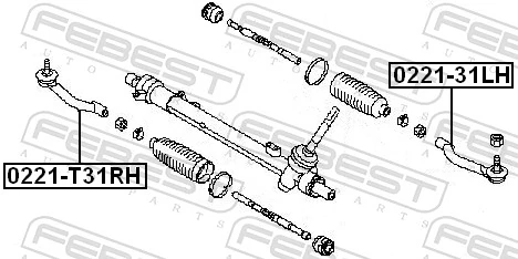 Tie Rod End 0221-T31RH