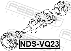 Belt Pulley, crankshaft NDS-VQ23