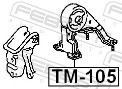 FEBEST TM-105 Mounting, engine