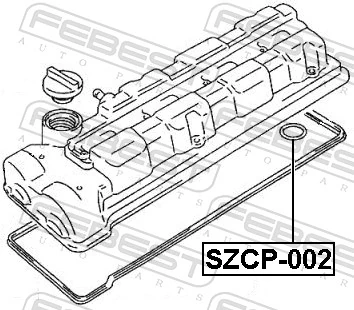 FEBEST SZCP-002 Seal Ring, spark plug shaft