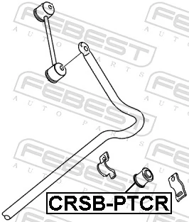 Mounting, stabiliser bar CRSB-PTCR