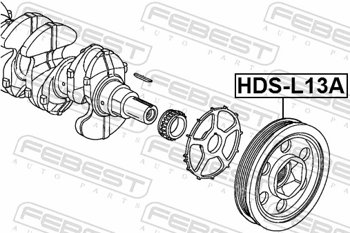 FEBEST HDS-L13A Belt Pulley, crankshaft