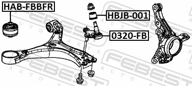 FEBEST 0320-FB Ball Joint