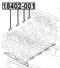 FEBEST 18402-001 Gasket, intake manifold