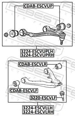 FEBEST 3220-ESCVLF Ball Joint