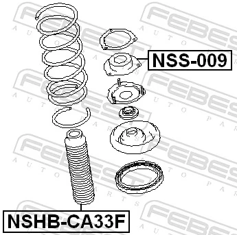 Suspension Strut Support Mount NSS-009