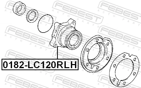 FEBEST 0182-LC120RLH Wheel Hub