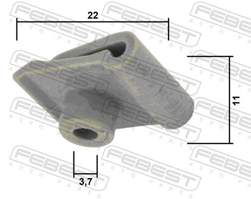 FEBEST 88570-142 Clip, trim/protection strip