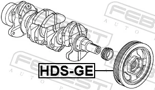 FEBEST HDS-GE Belt Pulley, crankshaft