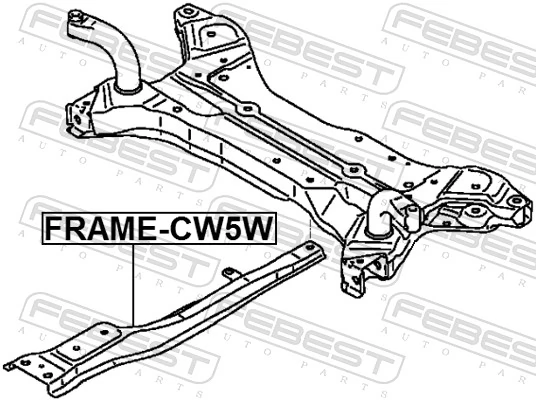 FEBEST FRAME-CW5W Axle Beam