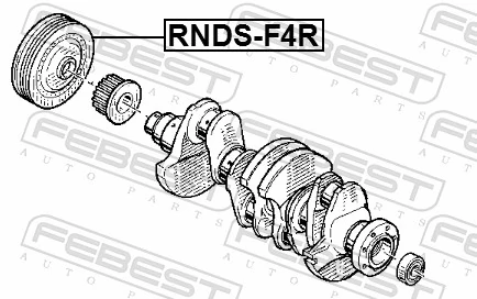 Belt Pulley, crankshaft RNDS-F4R