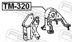 Mounting, engine TM-320