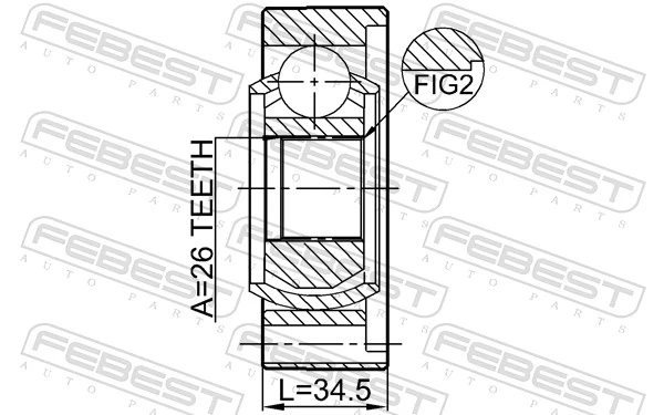 Joint, propshaft 2011-WKSHAF