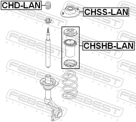 Suspension Strut Support Mount CHSS-LAN