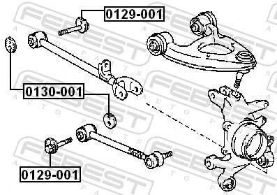FEBEST 0129-001 Camber Correction Screw