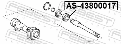 FEBEST AS-43800017 Bearing