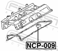 FEBEST NCP-009 Seal Ring, spark plug shaft