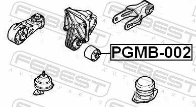 Mounting, engine PGMB-002