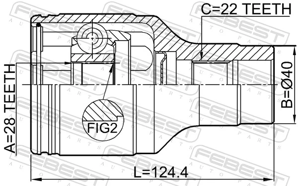Joint Kit, drive shaft 0711-RM415RH