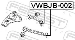Repair kit, supporting/ball joint VWBJB-002