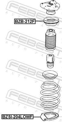 Rolling Bearing, suspension strut support mount BZB-212F