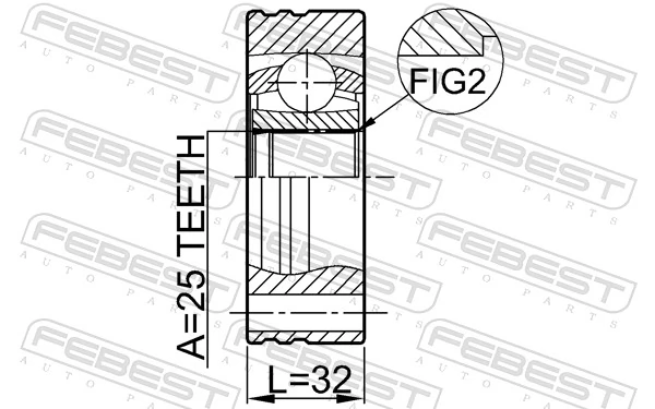 Joint Kit, drive shaft 1911-E34