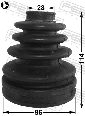 Bellow, drive shaft 0115-KDJ95T