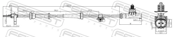 Sensor, wheel speed 25606-006