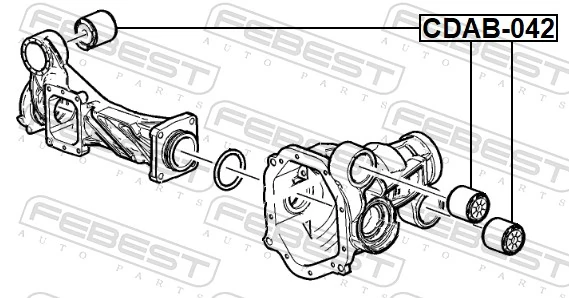 FEBEST CDAB-042 Mounting, differential