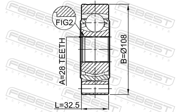 Joint Kit, drive shaft 2311-B6
