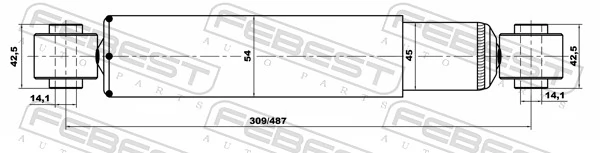 FEBEST 07655548R Shock Absorber