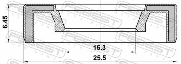 FEBEST 95AAY-16250606X Seal Ring, gearshift linkage