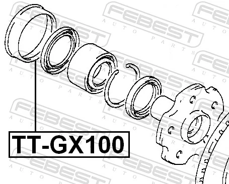 FEBEST TT-GX100 Repair Kit, wheel hub