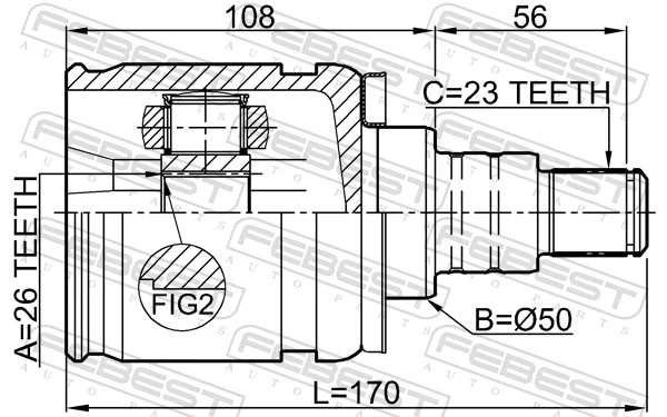 Joint Kit, drive shaft 0111-GSU35LH