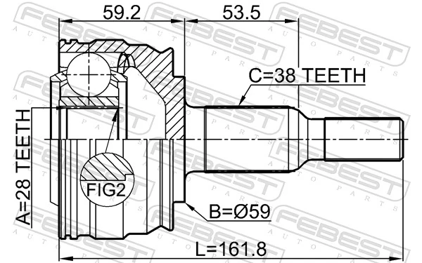 Joint Kit, drive shaft 2310-TRANRR