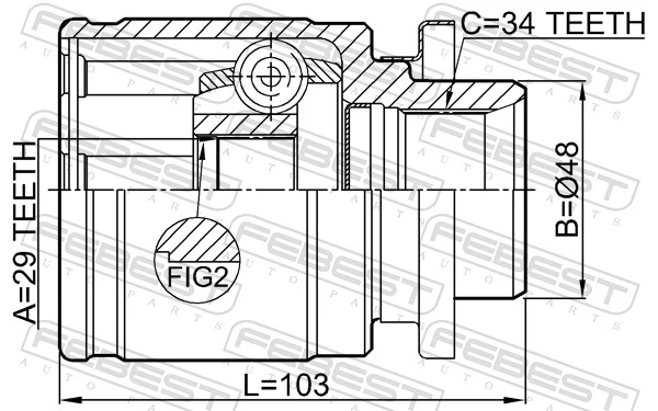 Joint Kit, drive shaft 0411-H77WLH