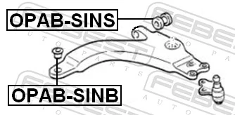 Mounting, control/trailing arm OPAB-SINB