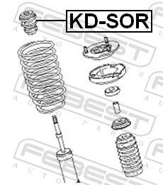 FEBEST KD-SOR Rubber Buffer, suspension
