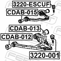 FEBEST 3220-001 Ball Joint
